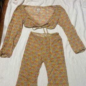 Cute Floral Festival Set/Cover Up Set